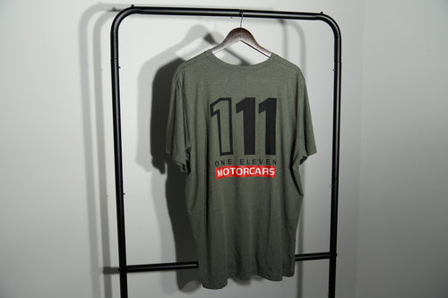 111 Motorcars Sage Gray Shirt with White RS Logo set