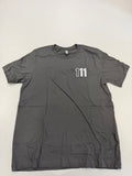 111 Motorcars Shirt Solid Gray White Logo