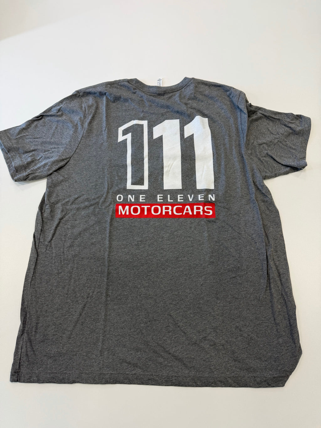111 Motorcars Heather Gray Shirt with White Logo