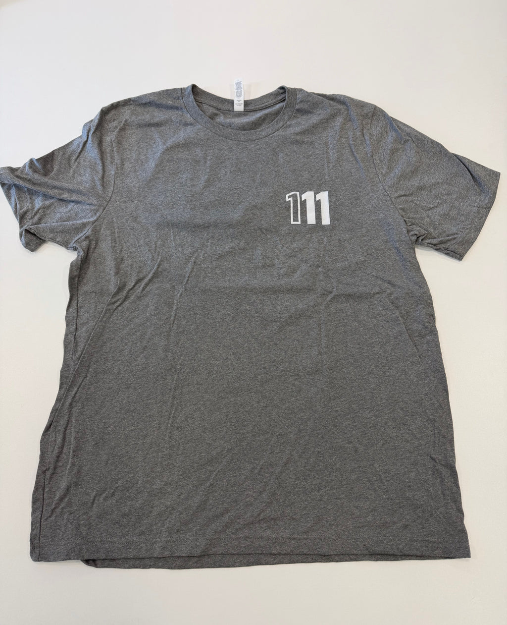111 Motorcars Heather Gray Shirt with White Logo