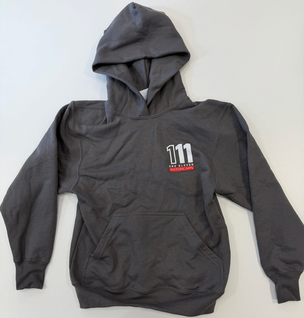 111 Motorcars Hooded Sweatshirt Solid Gray